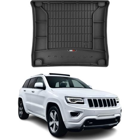 Tapis de Coffre 3D TPE Premium Compatible avec Jeep Grand Cherokee 2010-2022 Bac de Protection de Coffre Intérieur antidérapant Revêtement de Coffre Bords Hauts pour Voiture Noir (1/5)