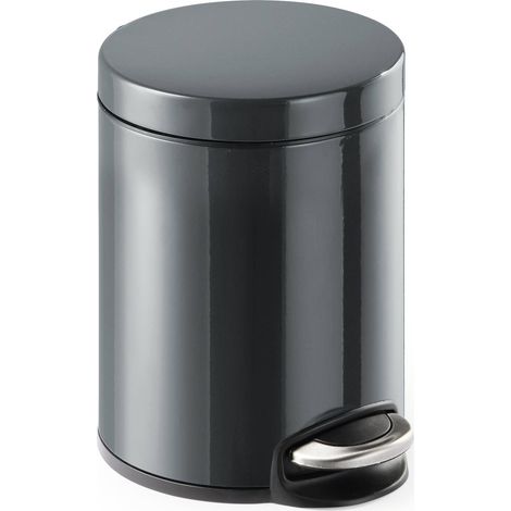 Poubelle Durable 341058 5 l (Ø x H) 20.5 cm x 29 cm métal, plastique anthracite-gris 1 pc(s) (1/5)