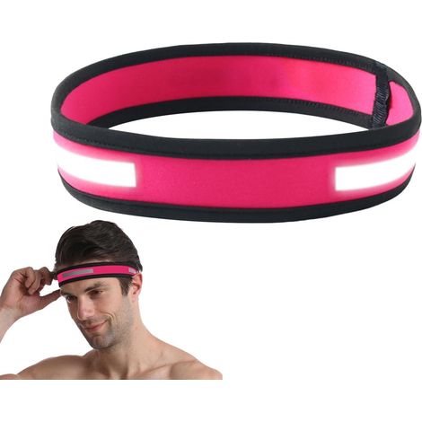 Bandeau de sport : bande réfléchissante claire, protection contre l'humidité de 15 mm de large bandeau élastique antidérapant pour yoga boucle respirante et fine en poly-stretch Équipement de (1/5)
