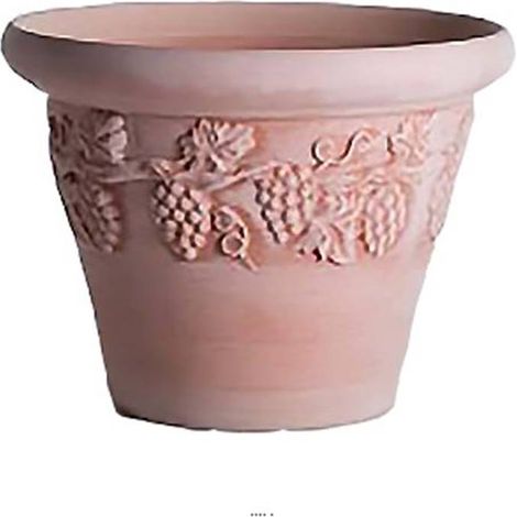 Cuvier Raisin Bac en terre Cuite naturelle H 34 cm Terre cuite D 47 cm - dimhaut: H 47 cm - couleur: Terre cuite