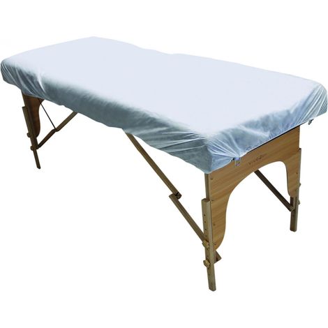 Lot de 10 draps housses jetables pour table de massage - Vivezen