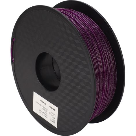 Filament PLA pour imprimante 3D, aspect transparent et brillant, impression fluide, résistant à la flexion, 1,75 mm, violet (1/5)