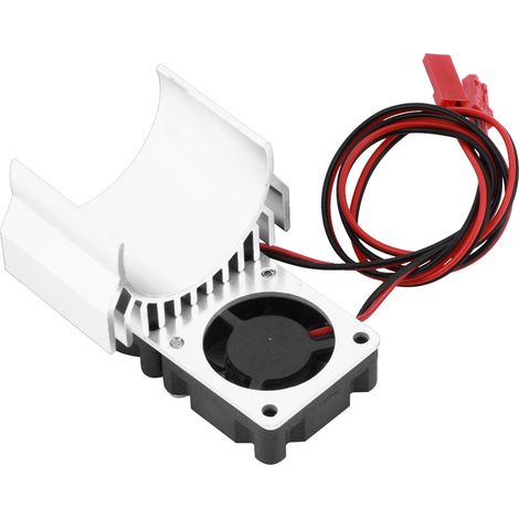 Dissipateur thermique argenté pour moteur à balais 540/550 et moteur sans balais 3650/3660 (modèle réduit de voiture radiocommandée 1/10).