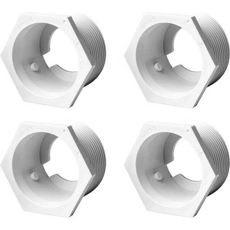 Juego de 4 conectores de pared universales (UWF) 6-500-00 para limpiafondos Zodiac Polaris 180, 280, Tanktrax 360, 380, 3900 y otros. - Crezuo