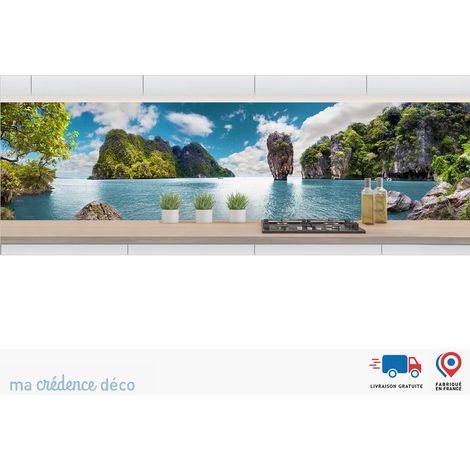 Crédence : Paysage et baie halong - Alu composite - 245 - 60 (1/3)