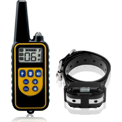 Collier de Dressage, pour Chien avec Beep Vibra, collier dressage chien étanche et Rechargeable ,Collier télécommande 800 Verges Collier Electrique ,pour Chien pour la formation de chien,Moyen & Grand (1/5)
