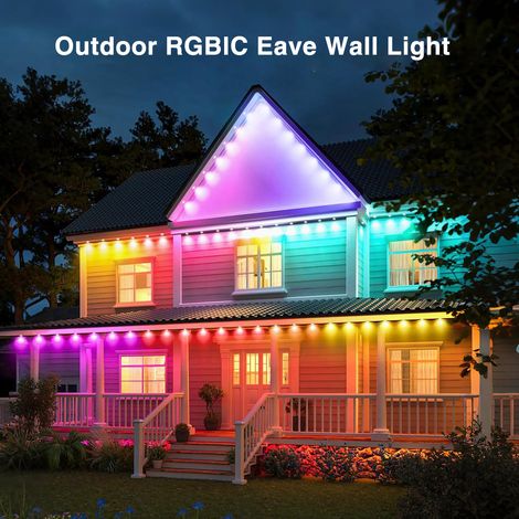 Tuya Wasserdichte LED-Lichterkette für den Außenbereich, geeignet für Dachrinnen, Bluetooth-fähig mit App-Steuerung - x-x (1/4)