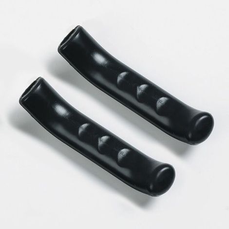 2 pares de fundas protectoras para manetas de freno de bicicleta, antideslizantes e impermeables (negras) (1/4)