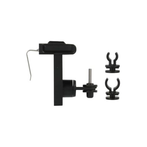 MOBOIS Lot de 2 supports sans perçage barre de vitrage Clip'vit, 10 mm noir mat MOBOIS (1/2)