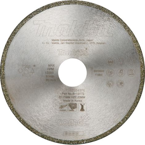 B-13172 Disco diamantato Comet 115 x 22,23 x 5mm