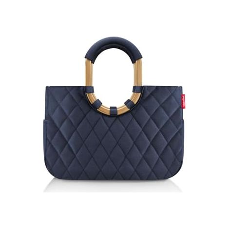 Reisenthel loopshopper M frame rhombus midnight gold