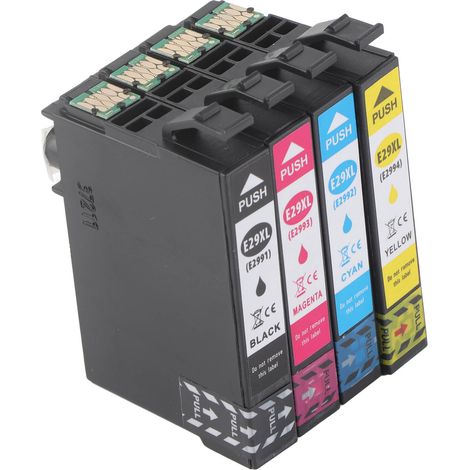 Cartouches d'encre 4 couleurs Compatibles Noir Cyan Magenta Jaune pour Imprimante XP 235 XP 245 Lot de Remplacement (1/5)