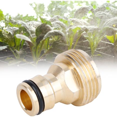 3/4" Aluminium-Schnellkupplungs-Schlauchverbinder, Wasserrohradapter für Haus und Garten (1/4)