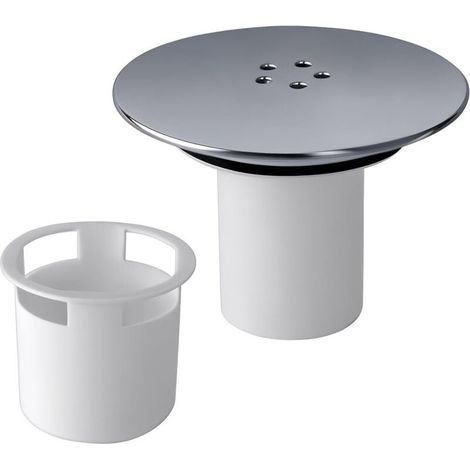 Trywise Bonde Douche 90 mm/115mm Bonde de Douche, Siphon Douche, Capot Bonde Douche Interchangeable Chromé, Remplacement de Couvercle de Siphon Douche pour Salle de Bain (1/4)