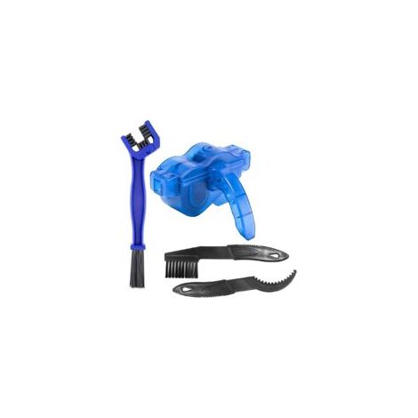 Litzee – Kit per la pulizia della catena della bicicletta – Spazzola per la pulizia di tutti i tipi di catene – Pulizia senza smontare la catena - Crezuo
