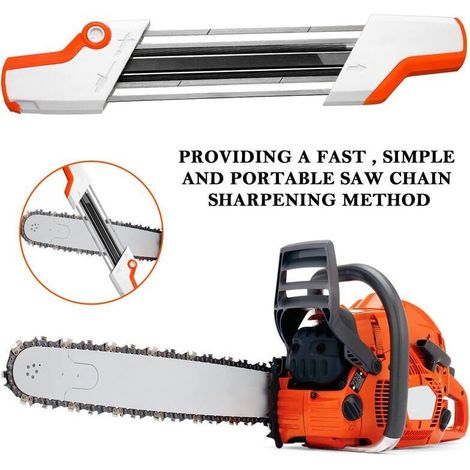 Porte-lime 2 en 1 pour chaîne de tronçonneuse 3/8" P Ø 4,0 mm (1/5)