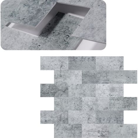 Fliesenaufkleber PVC Wandfliesen 34x29cm per Stück Fliesenfolie 10Pcs Klebefliesen Zuschneidbar Wandfliesen Selbstklebend Bodenfliesen Typ E NAIZY (1/5)