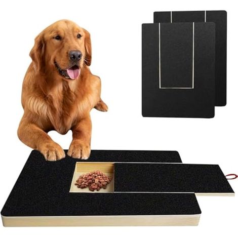 Gratte-ongles pour chien avec boîte à collations pour ongles avec 2 feuilles de papier de verre de rechange pour le soin des ongles des animaux de compagnie (1/4)