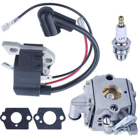 Carburateur Adefol pour tronçonneuse Stihl MS170 MS180 017 018 moteur Rancher Remplacement 11301200603 11304001302 pièces de rechange avec kit de bobine d'allumage (1/5)
