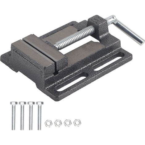 Tornillo de banco plano estilo americano para taladro, mini tornillo de banco de precisión para mantenimiento mecánico doméstico (1/5)