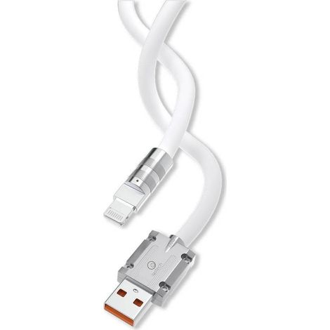 CAVETTO PER SMARTPHONE/TABLET 'CARICA RAPIDA' USB tipo C / tipo C - bianco