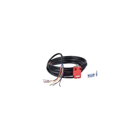 Finecorsa sic. XCSM - Metallo - pulsante rotella - 2 NC + 2 NO - Cavo 5 m - XCSM4102L5