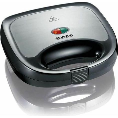 SA 2969 - Appareil à sandwichs - Revêtement antiadhésif - Utilisation sûre - Design compact - 600 W - Acier inoxydable (1/5)