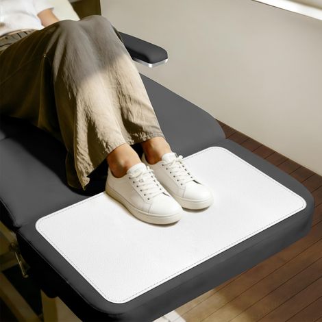 Protège-pieds Hygiénique pour Tables de Massage: 60x40cm Repose-ongles en Microfibre PU Souple pour la Table, Tapis imperméable pliable pour studio, cabinet médical et usage domestique. (1/5)
