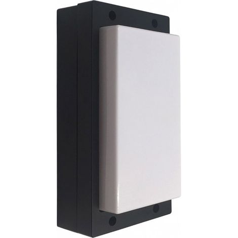 Applique Murale Extérieure 10W - IP54 - Noir - DeliTech® (1/2)
