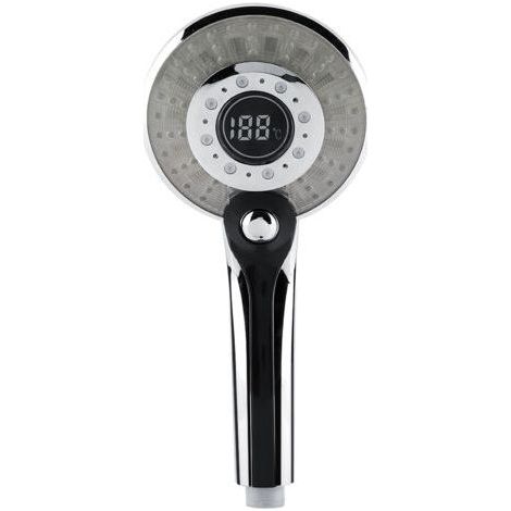 Digital Handheld Shower Head - 3 Spray Modes - Temperature Control LED Light - Durable ABS Material (1/5)