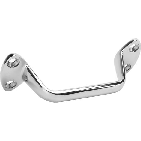 Poignée de maintien en acier inoxydable 150mm/6.1in pour bateau, yacht, marine, salle de bain, rampe d'appui universelle, poignée de porte, grip antidérapant. (1/5)