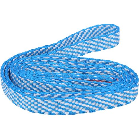 Sangle d'escalade Camnal 60 cm pour extérieur, ceinture haute résistance alpinisme corde plate bleue