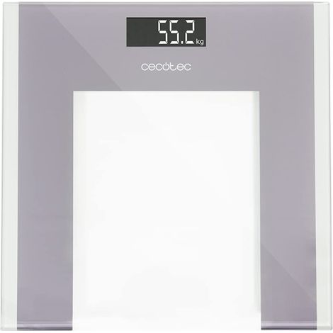 Balance de salle de bain numérique Surface Precision Healthy, plateau en verre trempé 30 x 30 cm, écran LCD inversé, capacité maximale 180 kg, design extra plat, avec ruban à mesurer (1/5)