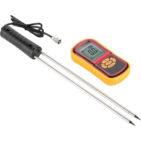GM640 Appareil portable numérique LCD de mesure de l'humidité et de la température des grains pour le blé, le riz, le maïs et les haricots (1/5)