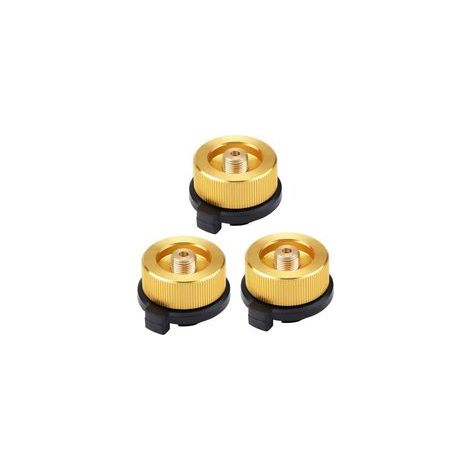 3 Pcs Connecteur Gaz Extérieure Poêle, Adaptateur de Bouteille de Gaz de Camping Adaptateur Gaz Conversion Tête Adaptateur Connecteur De Buse Rechaud De Gaz Valve Adaptateur (1/5)