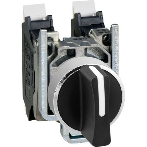 Selettore rotativo SCHNEIDER Harmony XB4 O22mm 2 posizioni nero 1NC push-in - XB4BD215