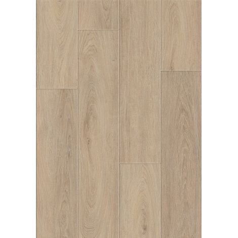 Échantillon de panneau en vinyle Mexen Palmdale 1240 x 182 mm SPC 6,5 mm, sous-couche IXPE 1,5 mm, 4 V-Fuge, Chêne - F1127-S (1/2)