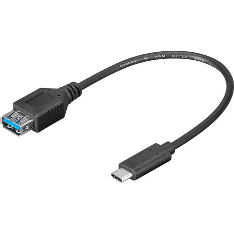 Adaptador MicroConnect USB-C - USB 3.0 tipo A de 0,2 m