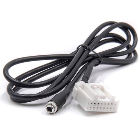 vhbw AUX Audio Adapter Kabel KFZ Radio (120 cm) kompatibel mit Mazda MX-5 2006+, RX8, 3, 6 Auto, Autoradio