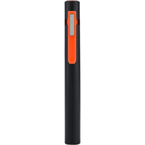 Wiederaufladbare COB-LED-Taschenlampe, Stiftleuchte mit magnetischem Drehclip, orange (1/5)