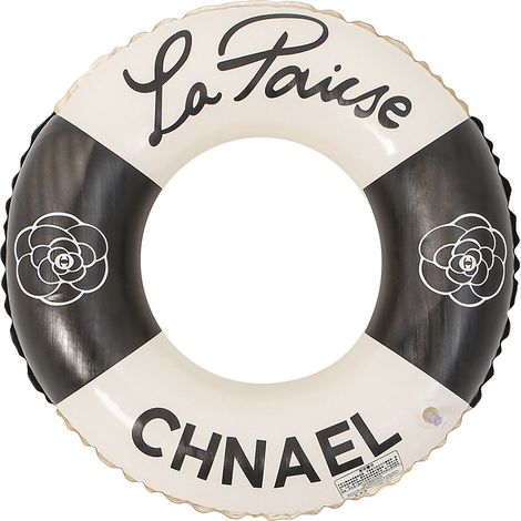 Bouée de Natation PVC Épaissi Rétro, Bouée Rayée pour Enfants 3-6 Ans et Adultes, Flotteur Axillaire de Sauvetage Modèle Théière Noire 60cm-lsw