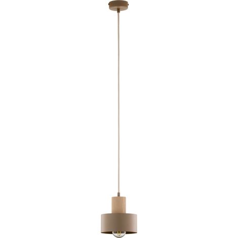 Suspension scandinave RIF WOOD Sigma Lighting beige bois 1xE27 15W IP20 (1/5)