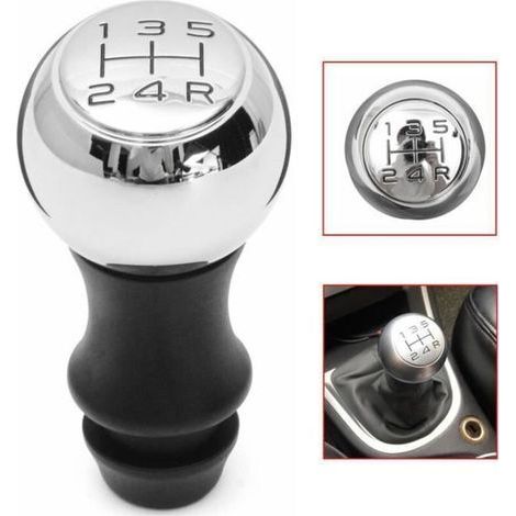 5 Pommeau Levier de Vitesse Manuel Pour Peugeot 106 206 207 306 307 407 408 508 (1/4)