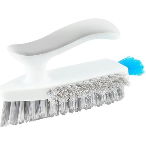 1 Brosse de nettoyage pour douche, poignée ergonomique, poils flexibles, idéale salle de bain cuisine évier (1/5)