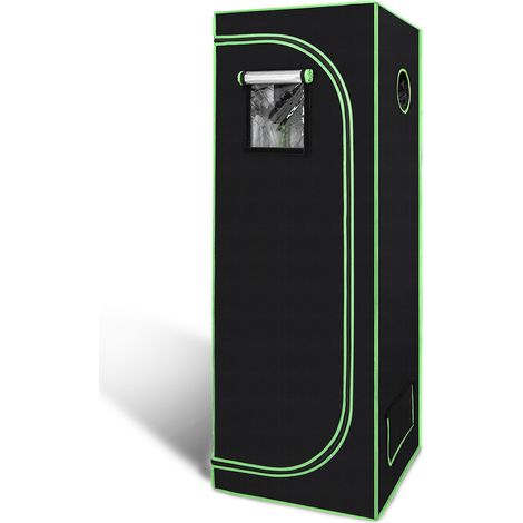 Randaco 60x60x180cm Tente de culture pour plantes Tente de culture Serre Boîte Jardin Culture Légumes Herbes Armoire de culture