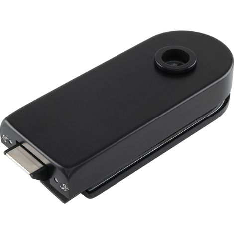 Schloss Studio Rondo unversperrbar, Glas 8 mm,Alu schwarz matt RAL 9005 (10.200)