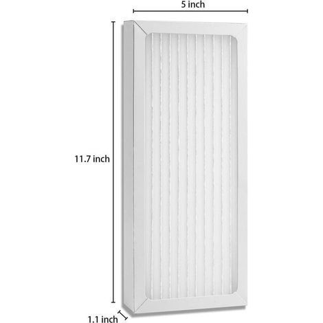 Packung mit 2 Ersatz-HEPA-Filtern 04383, kompatibel mit Hamilton Beach Luftreinigerfiltern 04383, 04384, Teilenummer 990051000 (1/3)