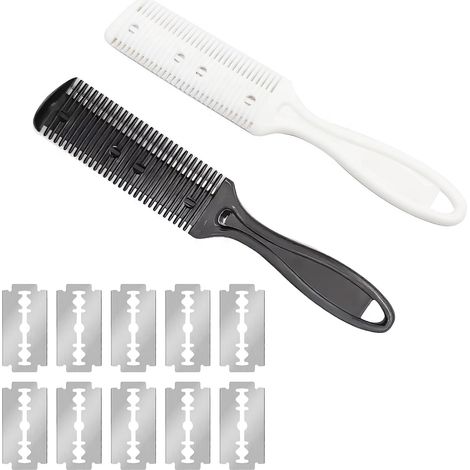 2 x Hair Thinning Combs, Hair Clippers, Comb for Thinning, DIY Razor Clippers (1/5)