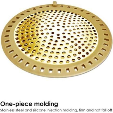 Bouchon De Bonde De Douche - Acier Inoxydable 304 Et Silicone Souple - Pour Cabine De Douche Baignoire Lavabo - Lot De 2 (1/4)