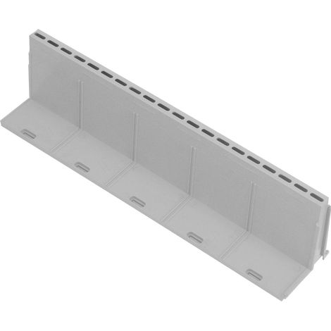 First Plast – Grille à fente PVC 100 x 500 mm – Hauteur 140 mm – Drainage efficace pour installations publiques et privées – Compatible caniveau Pratiko série 100 (1/2)